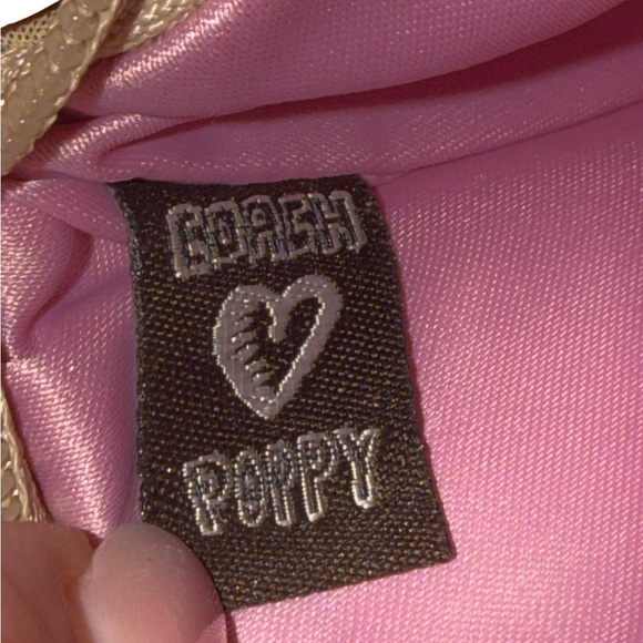 Coach Poppy Signature Lurex Wristlet w/ Poppy Heart - Picture 6 of 6